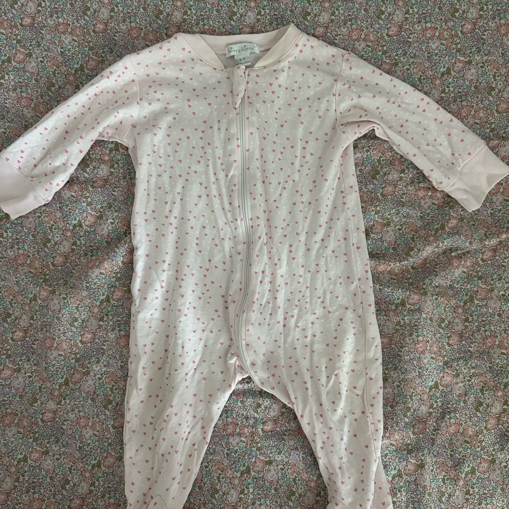 Kissy Kissy Pink Heart Baby Onesie